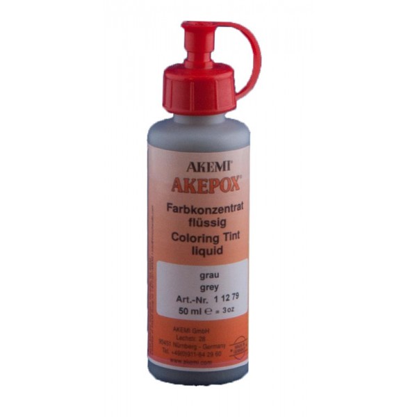 [11011279A] AKEMI - COLORANT LIQUIDE POUR AKEPOX - GRIS - FLACON 50 ML